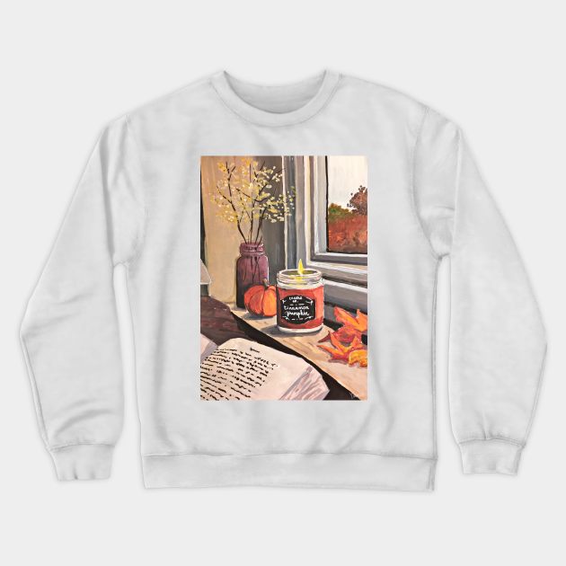 Autumn Bedroom Crewneck Sweatshirt by emmawtj
